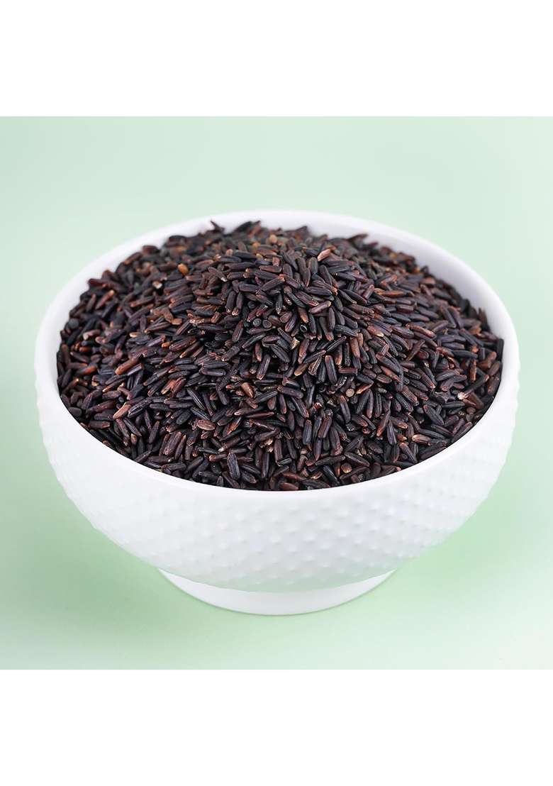 Voila Black Rice – Organics Kavuni Forbidden Rice | 500 gm - Indya