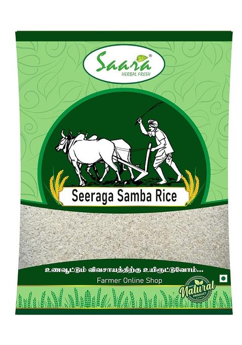 Saara Organic Seeraga Samba Biriyani Rice – Aromatic Jeeraga Samba Rice | 1 kg