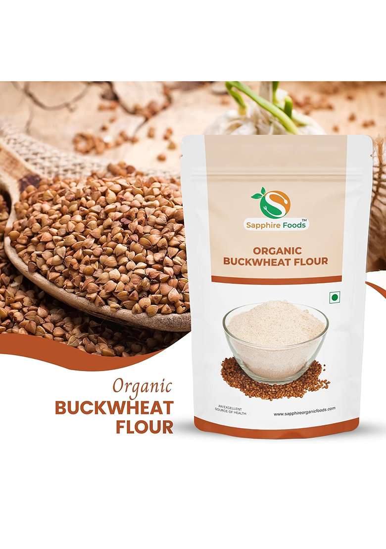 Sapphire Foods Organic Buckwheat flour-1kg - Indya