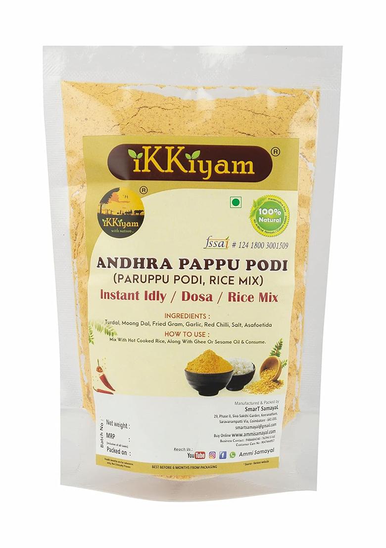 Ammi Samayal Ikkiyam Andhra Pappu Podi – Authentic South Indian Paruppu Podi | 200g