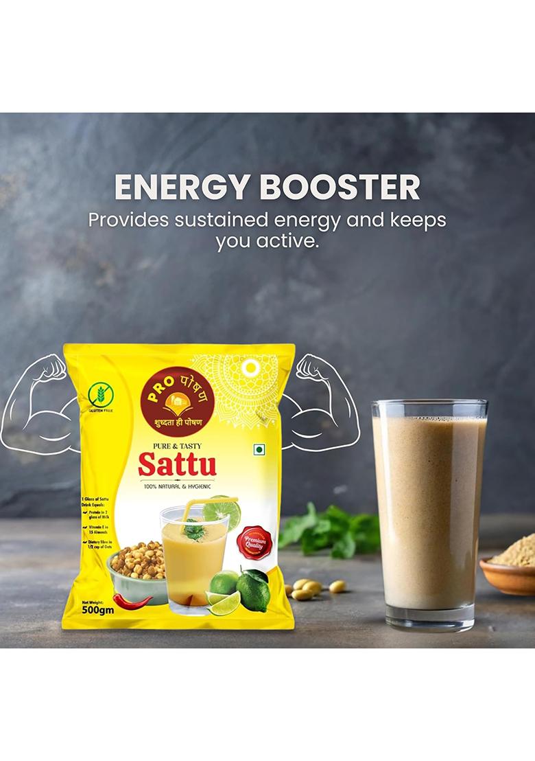 Pro Poshan Sattu Powder – Natural Roasted Chana Flour | 500gm