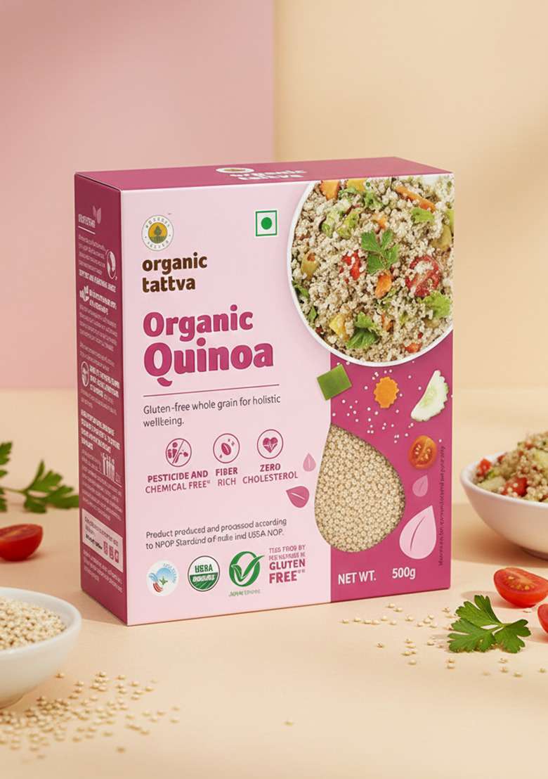 Organic Tattva Quinoa, 500g - Indya