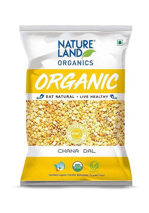 Natureland Organics Chana Dal – Organic Healthy Pulses | 500 Gm