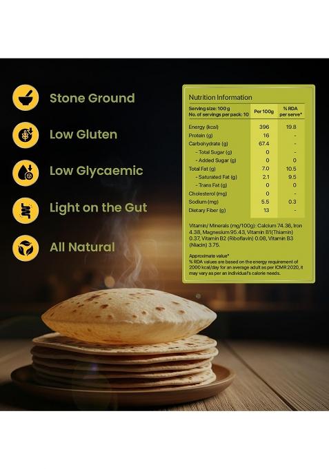 Asmita Organic Farms Khapli Multigrain Atta 1kg