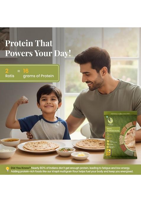 Asmita Organic Farms Khapli Multigrain Atta 1kg