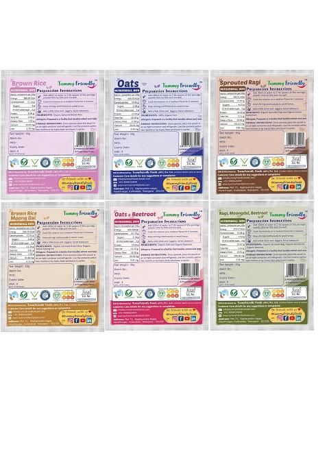 TummyFriendly Foods Organic Baby Cereal | 6 x 50g