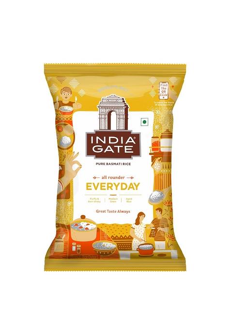 India Gate Everyday Raw and Aged Basmati Rice 1Kg
