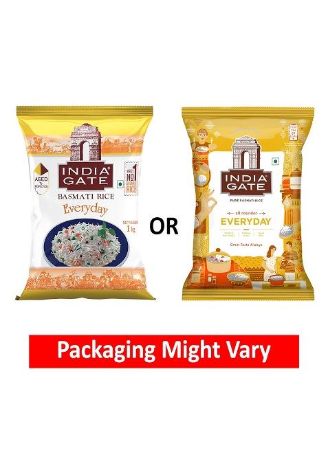 India Gate Everyday Raw and Aged Basmati Rice 1Kg