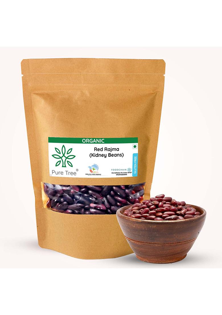 Pure Tree Organic Red Rajma – Red Kidney Beans 850g