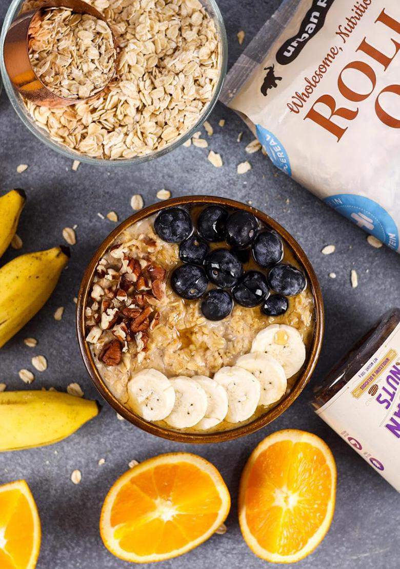 Urban Platter Rolled Oats – Whole-Grain High-Fibre Oats | 500g