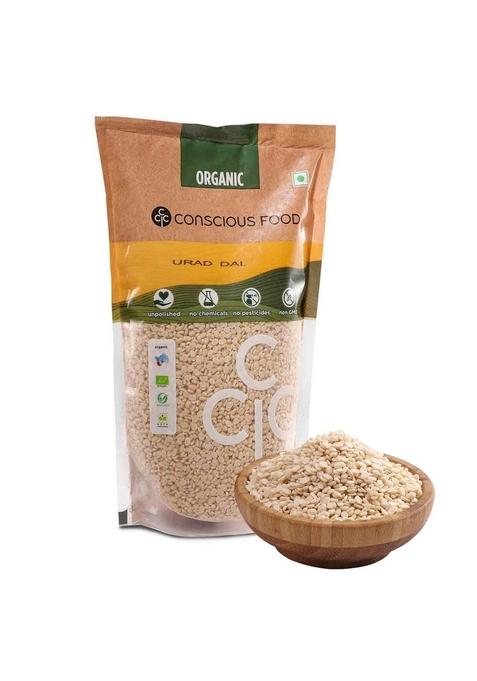 Conscious Food Organic Urad Dal 500g – Unpolished & Pure