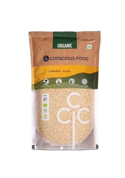 Conscious Food Organic Urad Dal 500g – Unpolished & Pure