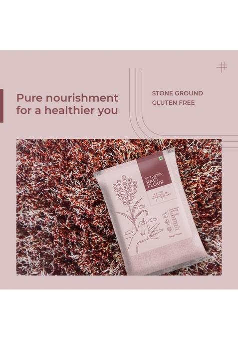 The Millet Company Sprouted Ragi Flour, No added Sugar, Stone-ground (250)