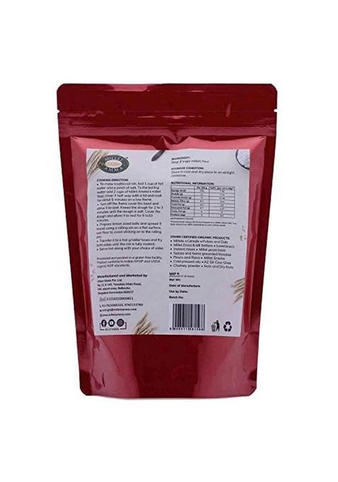 Millet Amma Organic Ragi Flour – Unpolished Finger Millet Atta | 2 Kg (1Kg x 2)