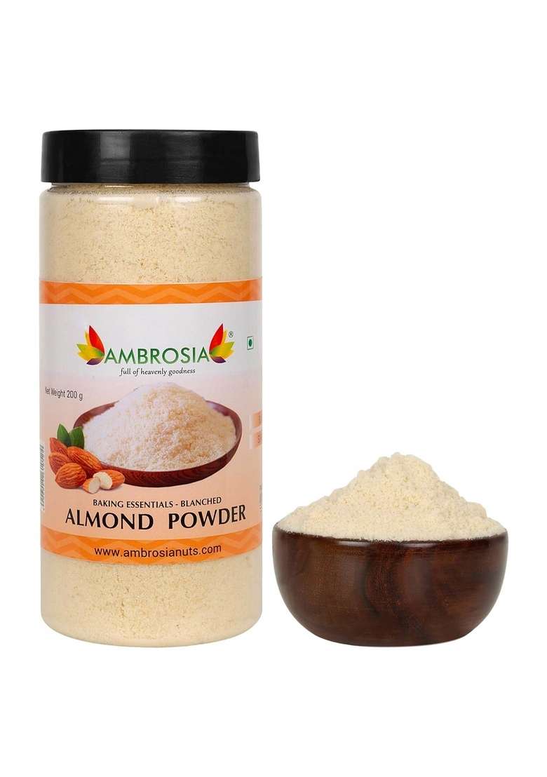 Ambrosia California Almond Flour – Blanched Keto Baking Flour | 200 Gm - Indya