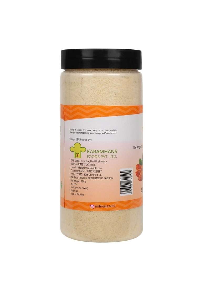 Ambrosia California Almond Flour – Blanched Keto Baking Flour | 200 Gm - Indya