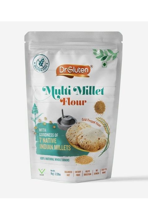 Dr. Gluten Multi Millet Flour – Gluten-Free 7-Millet Atta | 1kg
