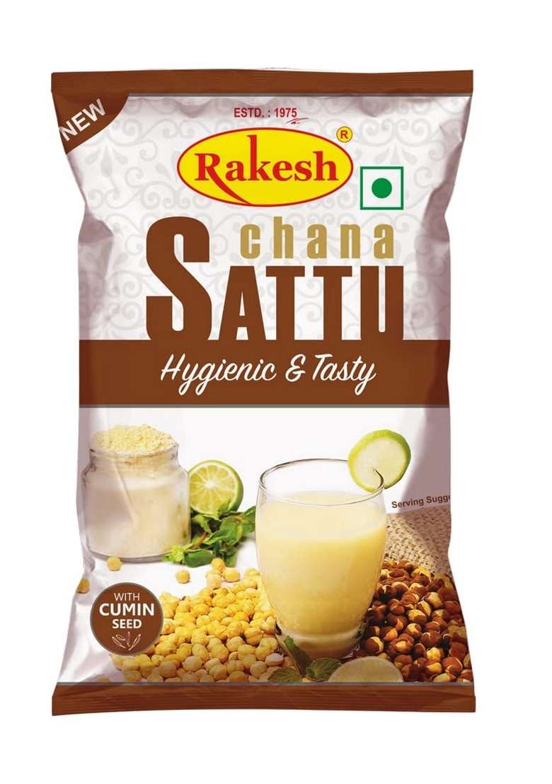 Rakesh Chana Sattu – Hygienic Roasted Gram Flour | 500G x 4 - Indya