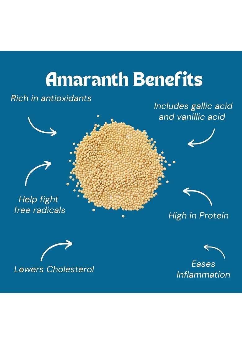 Organic Soul Amaranth Whole (Rajgira) Seeds – 900Gram - Indya