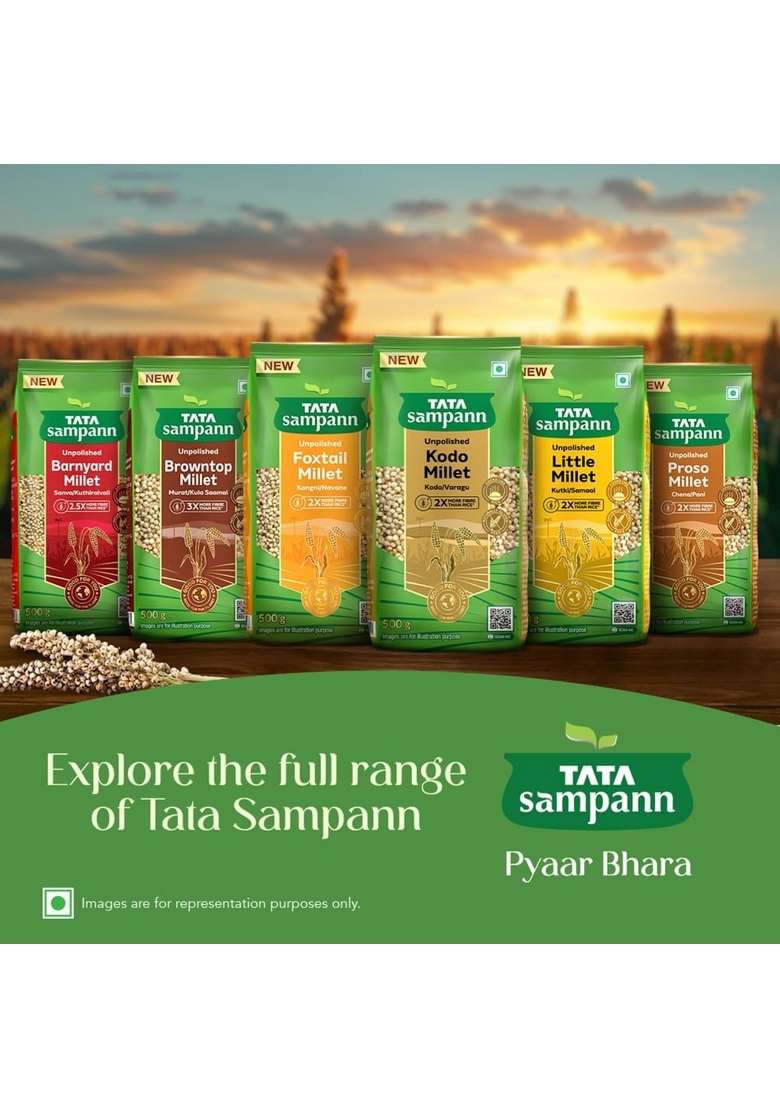 Tata Sampann Unpolished Kodo Millet Healthy Whole Millet 500 G - Indya