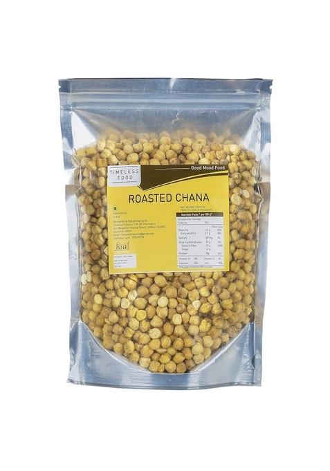Timeless Food Roasted Chana Without Skin – Healthy Crunchy Bhuna Chana | 400g