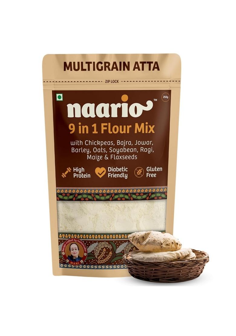 Naario Multigrain Atta – Low GI High-Fibre Flour Mix | 250 gram
