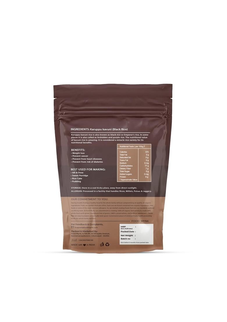 Food Mynk Karuppu Kavuni Rice (1Kg) | Black Rice | Diabetic Friendly rice | Karuppu Kavuni Arisi | Forbidden Rice | Nalla Biyyam | Kaala Chawal | Emperor Rice (1Kg)