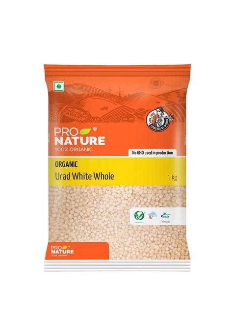 Pro Nature 100% Organic Urad White Whole, 1Kg