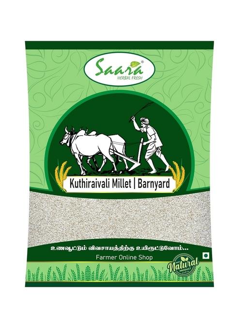 Saara Herbal Fresh Kuthiraivali Millet 1Kg | Barnyard Rice Unpolished Odalu Jhangora Udalu Sanwa Kodisama Kavadapullu