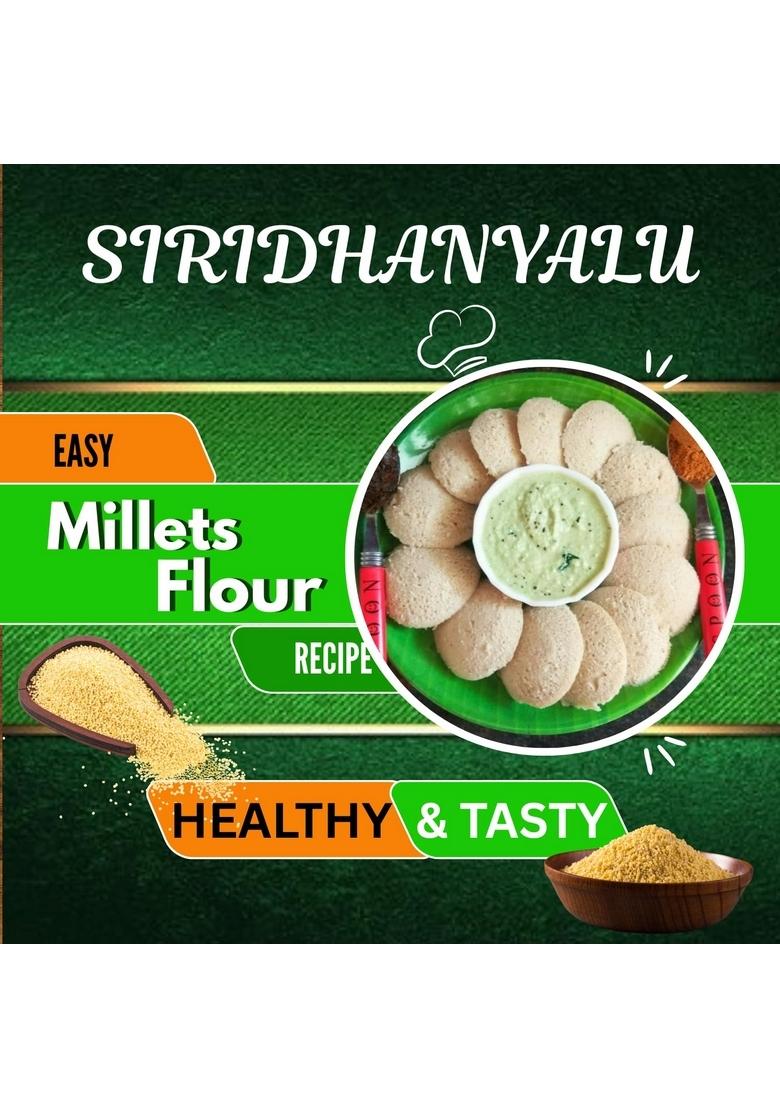 Siridhanyalu Foxtail Millet Flour (Unpolished & Organic) | Gluten Free Kangni/Thinai/Foxtail Atta ( Powder ) For Healthy Life Style Weight Management Online New Tech Rock-Hard Vacuumed Pack