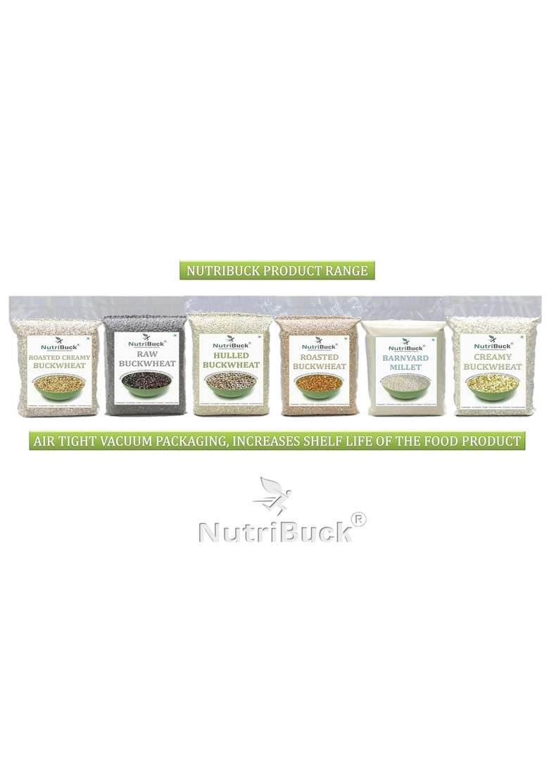 Nutribuck Nutribuckâ® Buckwheat Groats | Hulled Kuttu-Giri Gluten-Free (0.900 Kg) - Indya