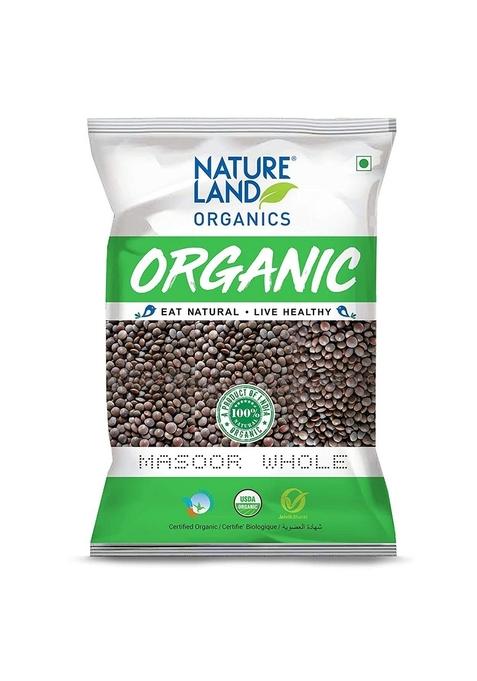 Natureland Organics Moong Sabut/Whole Daal 500 Gm - Organic Healthy Pulses