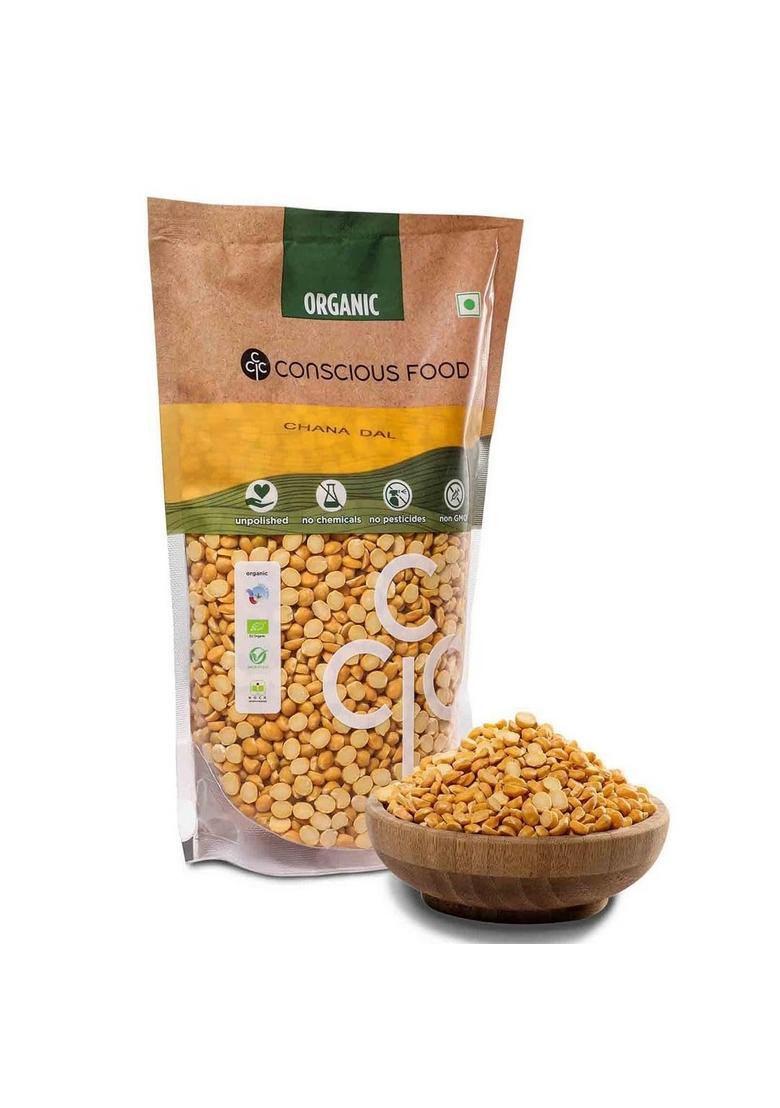 Conscious Food Organic Chana Dal | 1Kg Proteins And Fiber Easy To Digest High In Fibre