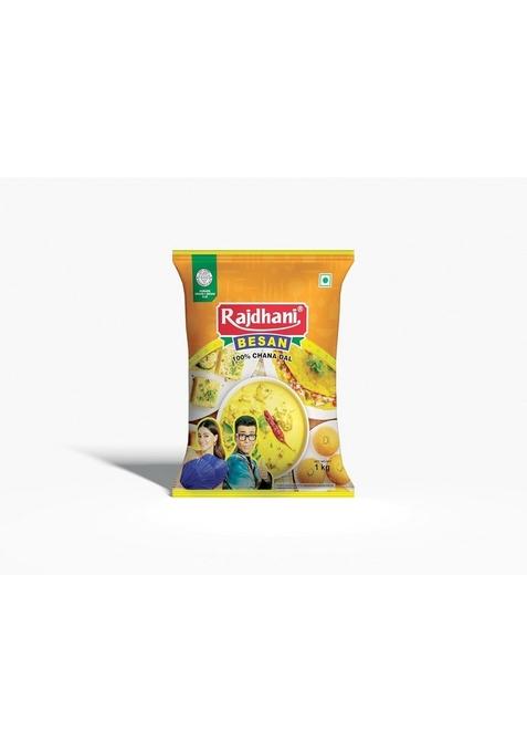 Rajdhani Besan (Gram Flour) 1Kg Â€“ 100% Pure Chana Dal Flour | Gluten-Free, High Protein Ideal For Pakora, Dhokla, Baking & Indian Cooking