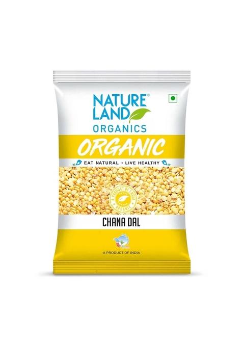 Natureland Organics Chana Dal 1 Kg - Organic Healthy Pulses