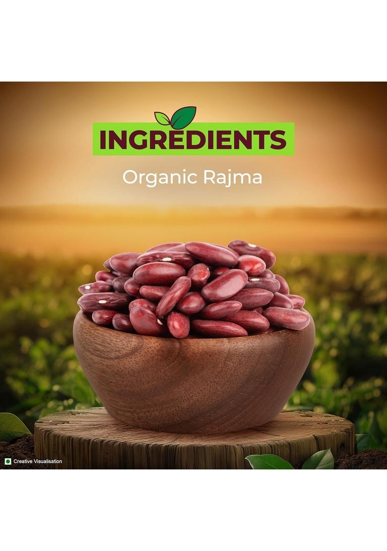 Aashirvaad Organic Rajma, 500 G, 100% Red Kidney Beans, Rich In Fibre & Protein
