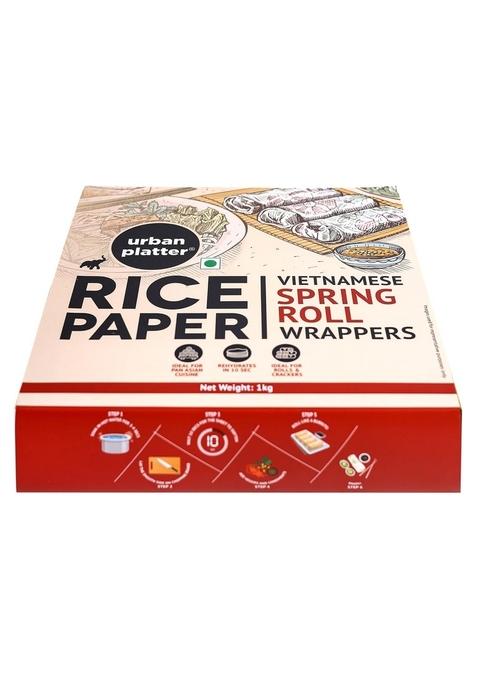 Urban Platter Large Rice Paper Sheets, 1kg (Vietnamese Spring Roll Wrappers Pan Asian Cuisine, Ideal for Rolls and Crackers)