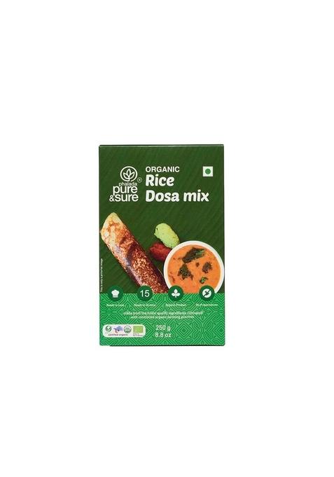 Phalada Pure & Sure Organic Rice Dosa Instant Mix 250G | Ready To Cook Batter Authentic South Indian Taste Rich In Aroma Flavors 0% Maida Chemical Preservative Free