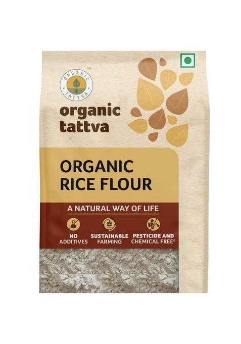 Organic Tattva Organic Rice Flour 1.5 KG (Pack of 3) 500 Gram Each | Gluten Free | NO Additives and NO Preservatives