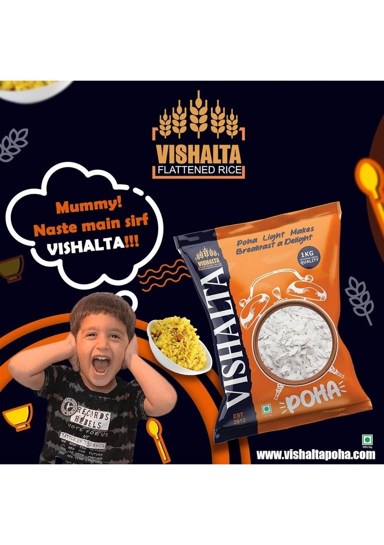 Vishalta Pure Flattened Rice Poha 1 kg