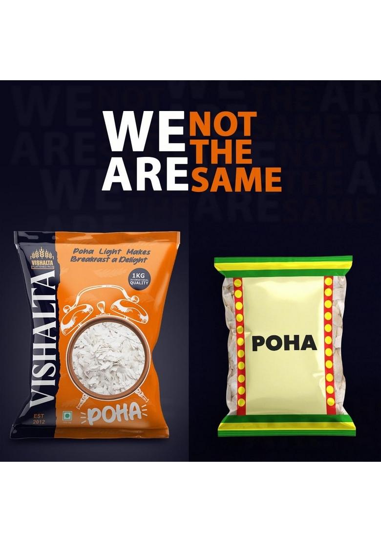 Vishalta Pure Flattened Rice Poha 1 kg