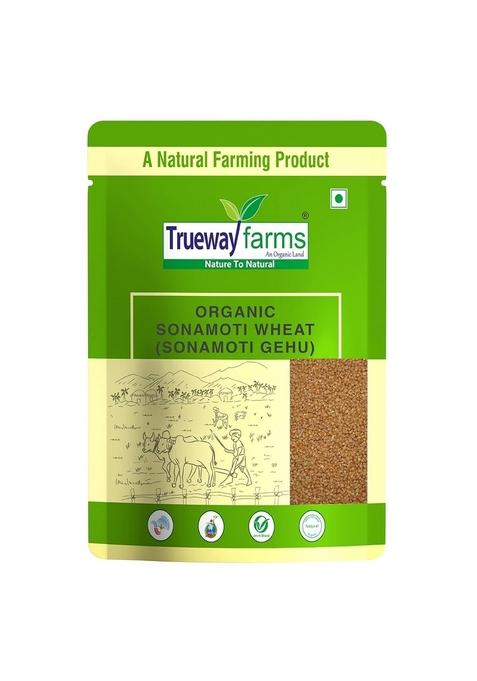Trueway Farms Organic Sona Moti Wheat (Sonamoti Gehu) â€“5KG Pack 100% Natural & Unpolished High Fiber, Protein & Nutrient-Rich Sugar-Free & Diabetic Friendly Supports Digestion & Immunity (5kg)