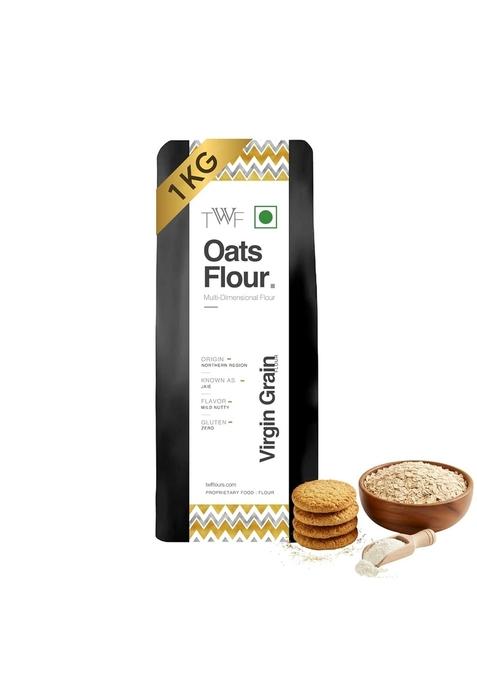 Twf Virgin Oats Flour | 1Kg Helps Manage Weight Gluten Free High In Protein & Fibre Non Gmo 100% Grains Jaee Atta Healthy For Cooking, Baking, And Breakfasts