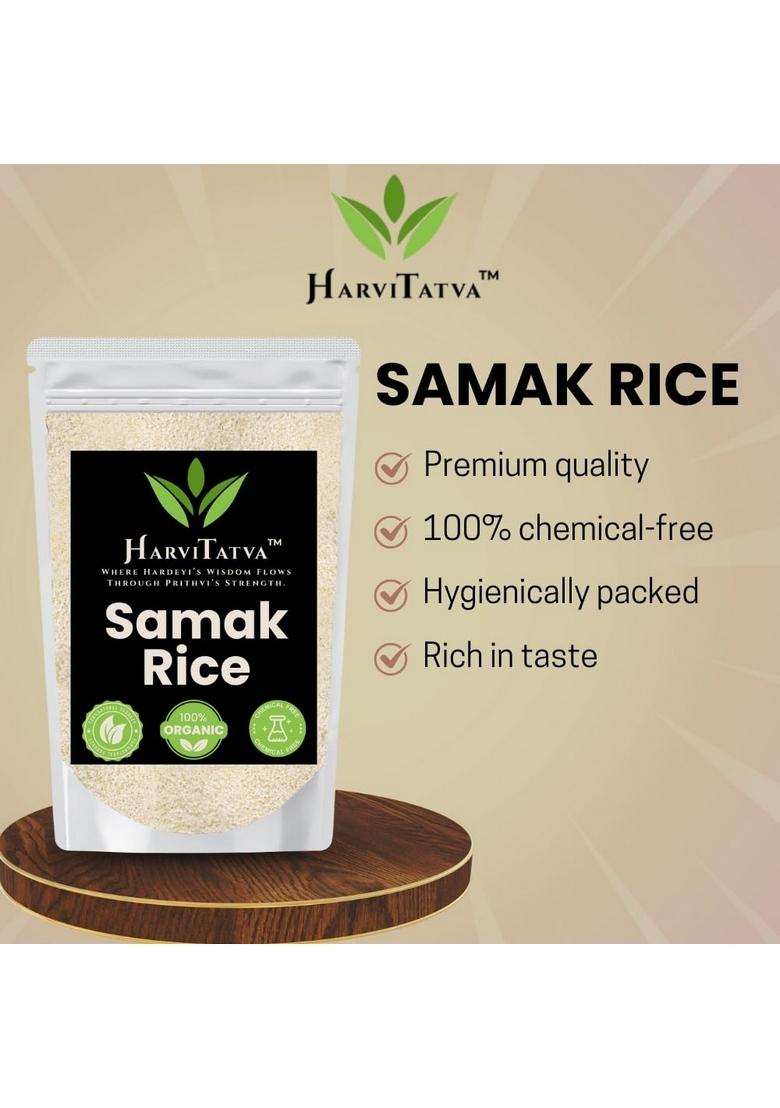Harvitatva Samak Rice Whole | Barnyard Millet | Vrat Ke Chawal | Sama Chawal | Organic Millet Rice for Fasting | Naturally Grown | Gluten-Free- 750gm