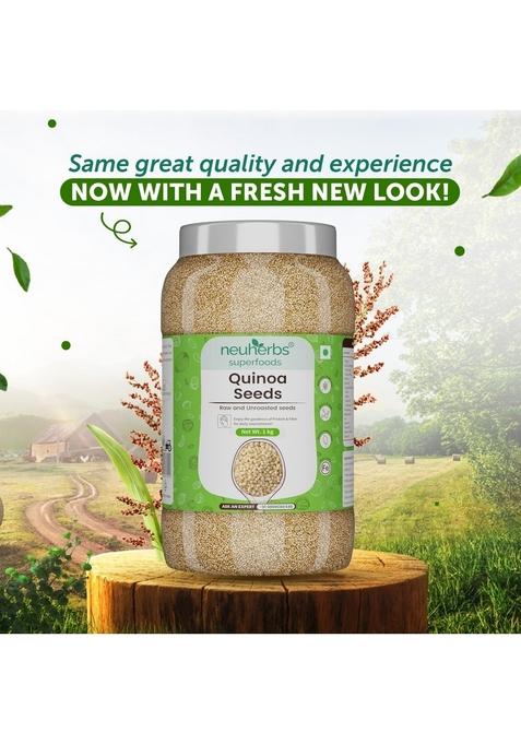 Neuherbs Raw & Unroasted Quinoa Seeds – High-Protein Gluten-Free Superfood | 1 Kg