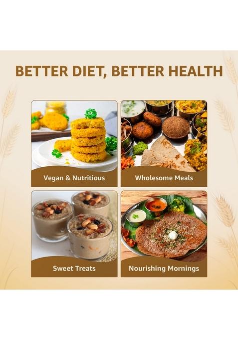 Vedaka Unpolished Brown Top Millets – Nutrient-Rich Millet Grain | 750 G