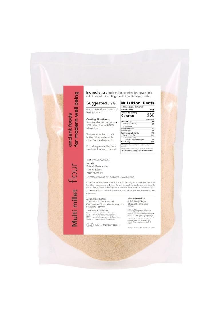 Forgotten Foods Multi Millet Flour – 800 Gm (2 x 400 G)