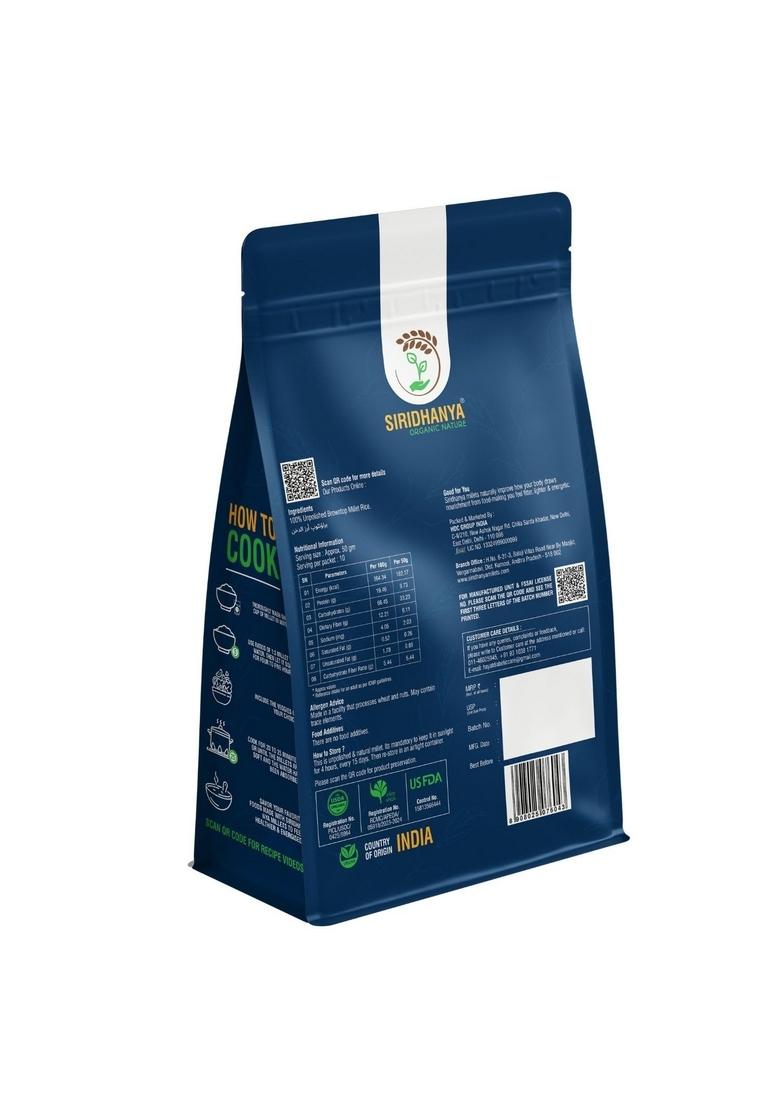 Siridhanya Browntop Millet – Unpolished Low-GI Gluten-Free Millet | 500 g × 2