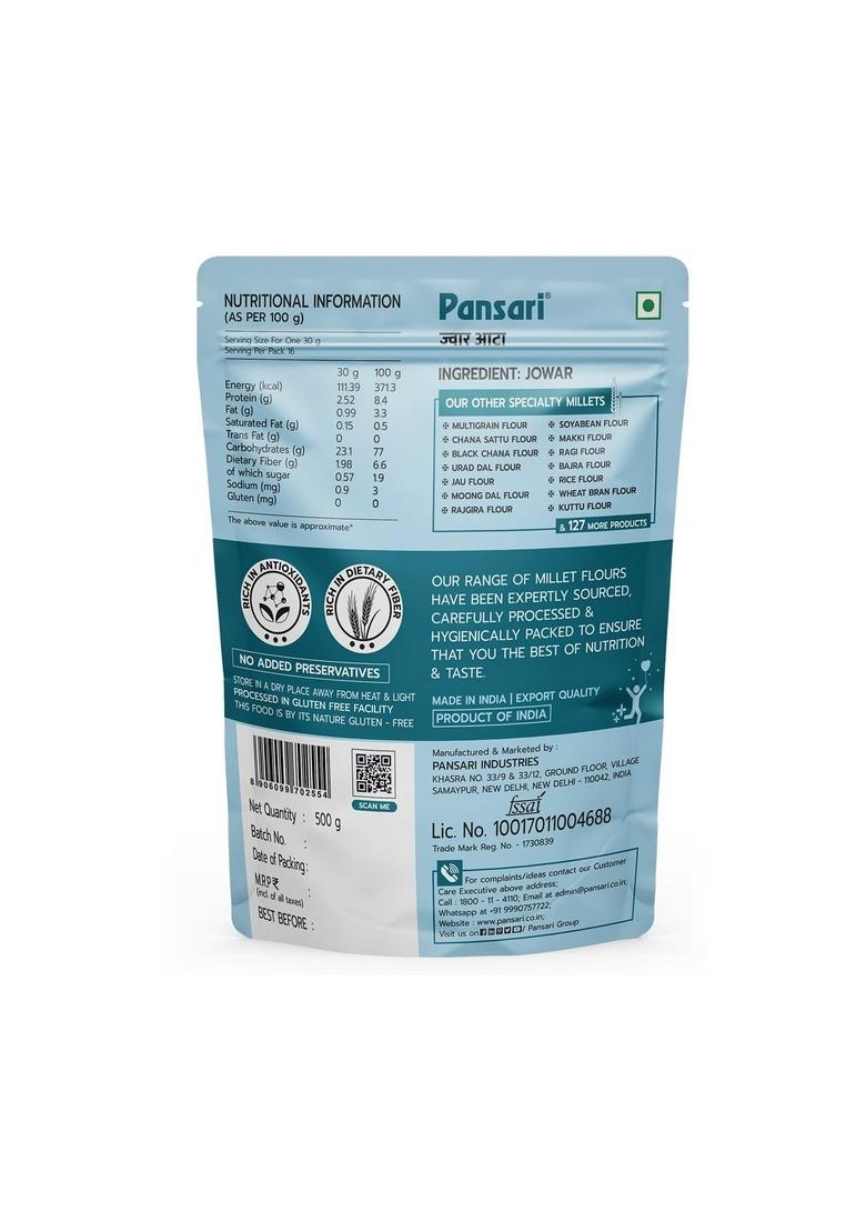 Pansari 1 kg Jowar Flour| Sorghum Flour | Jonna