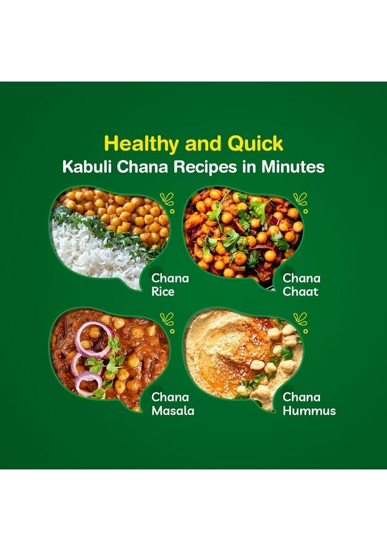 Freshcon Cooked Kabuli Chana | Boiled Ready To Eat Chickpeas Ideal For Indian Curry & Quick Salads, Chaat, Hummus Nutritious Healthy Food Chole/Kabuli 750Gm 250Gm Each Pack Of 3